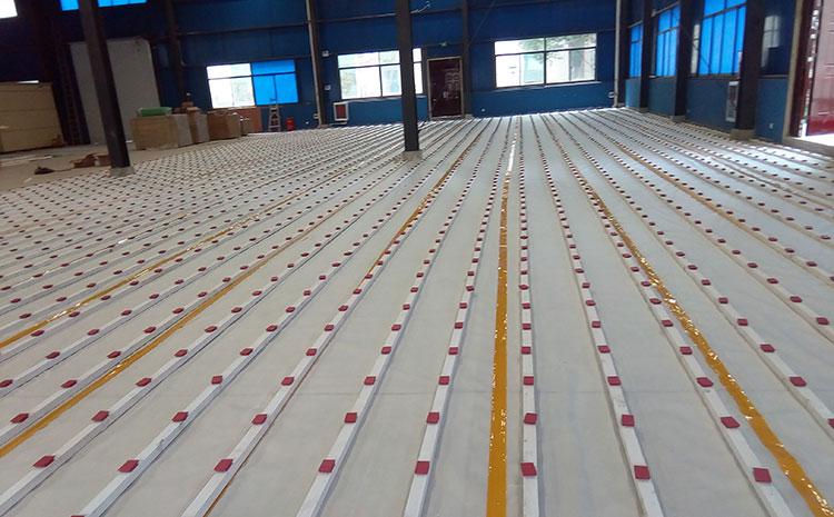 22厚體育館實(shí)木地板主輔龍骨結(jié)構(gòu)