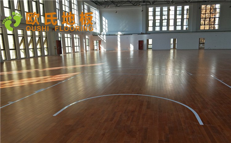 安徽合肥肥西縣上派中心學(xué)校體育館木地板案圖片