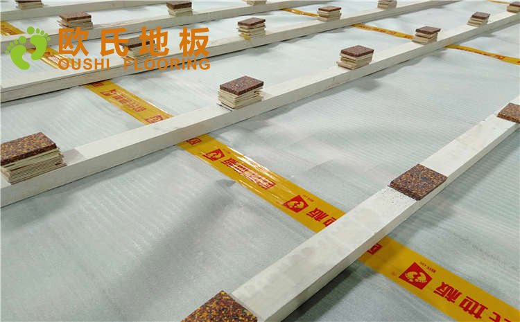 江蘇揚(yáng)州海蘭德瓊花籃球館木地板項(xiàng)目