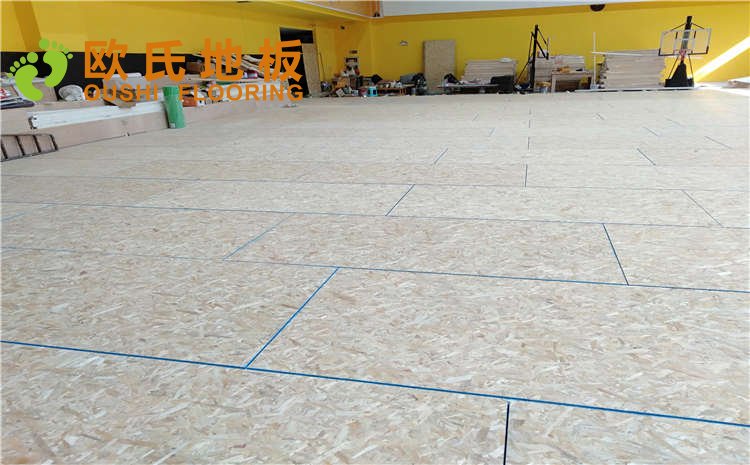 江蘇揚(yáng)州海蘭德瓊花籃球館木地板項(xiàng)目