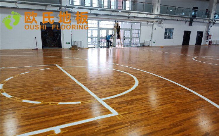烏魯木齊市烏蘇市南區(qū)第二中學體育館木地板項目——歐氏實木運動地板