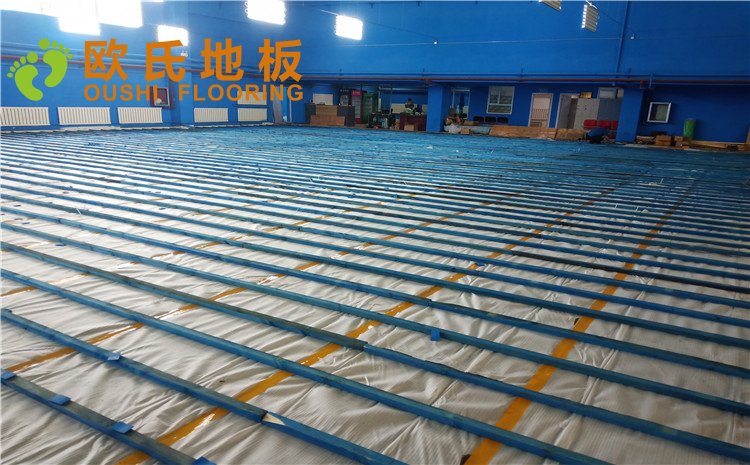 烏魯木齊東風(fēng)花苑小區(qū)羽毛球館木地板項(xiàng)目